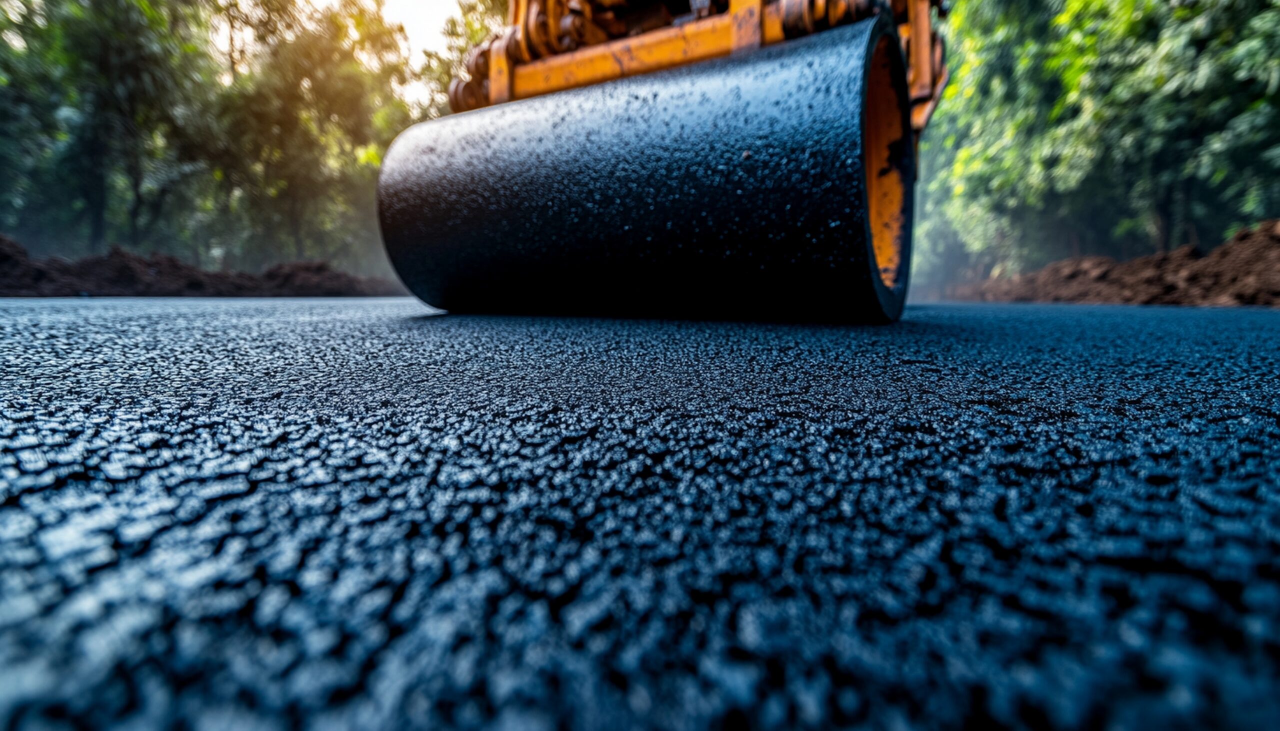 close up asphalt havey vibration roller using new road scaled Pe Blog