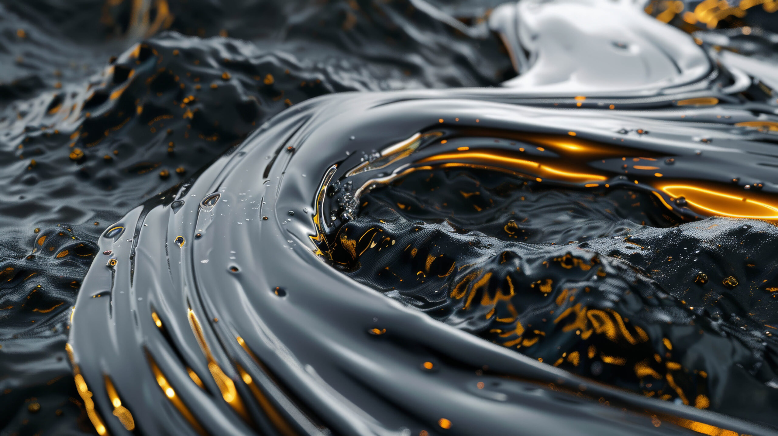 black gold liquid flowing octane rendered hyper detailed scaled Blog