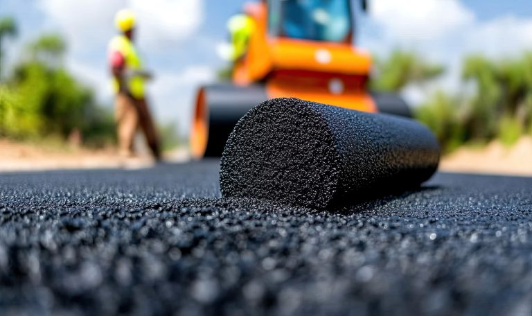 road construction workers applying asphalt sunny day new roadway site 1 Bitüm Satın Alırken Nelere Dikkat Edilmeli? Profesyonel Satın Alma Rehberi | Güven Asfalt
